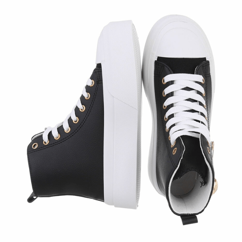 Ténis pretos all star sapatilhas pretas BeStylish 