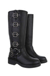 Botas western bikerboots pretas em pele BeStylish