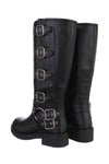 Botas western bikerboots pretas em pele BeStylish