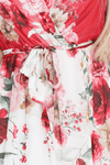 Vestido de cerimónia vermelho floral BeStylish 
