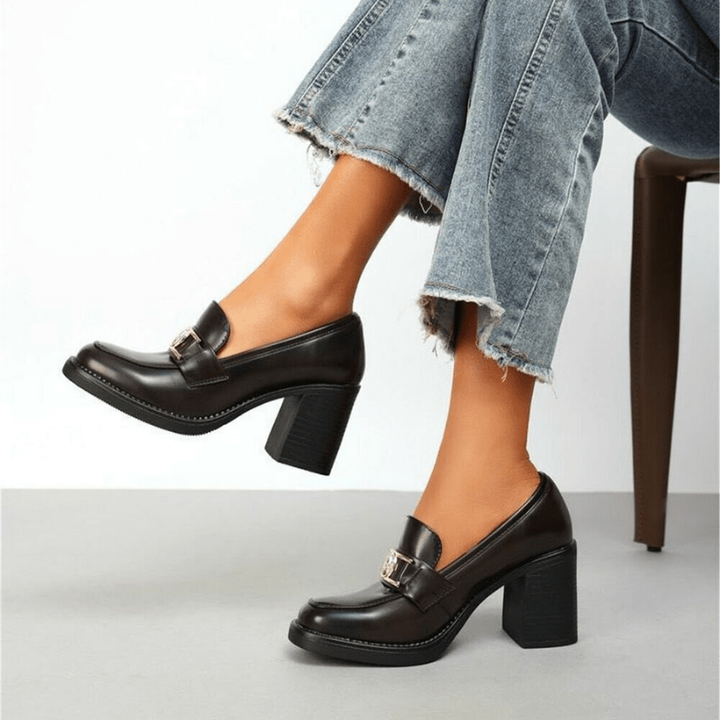 Sapatos pretos de salto alto BeStylish 