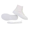 Ténis sapatilhas altos de tecido estilo all star branco BeStylish