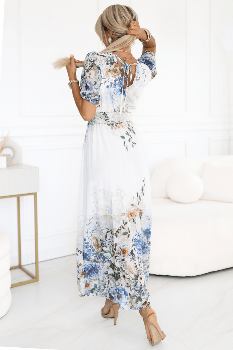 vestido comprido florido BeStylish