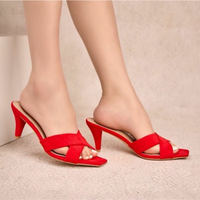 sandálias vermelhas de salto alto BeStylish 