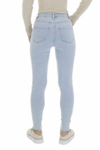 jeans de ganga clara e cintura subida BeStylish 