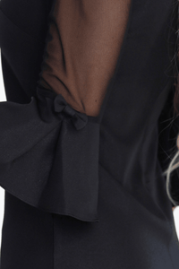 vestido de cerimónia curto preto BeStylish