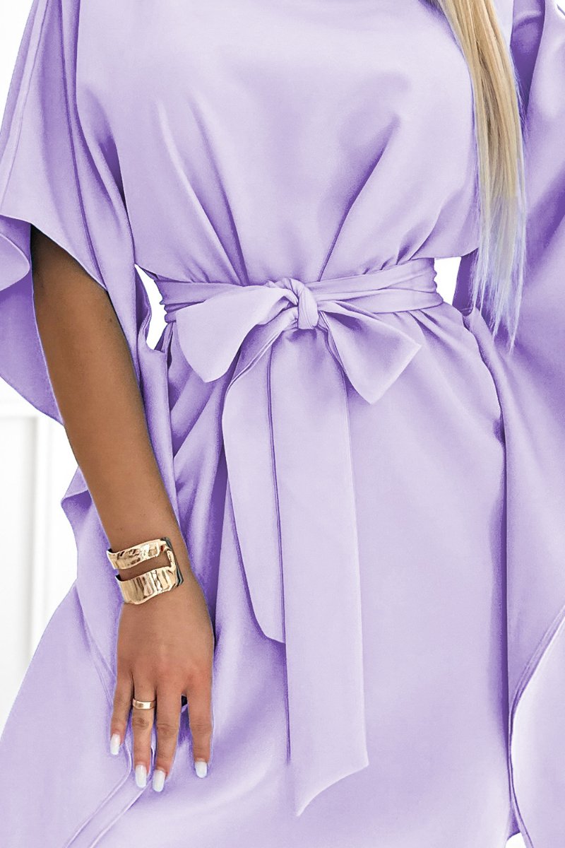 vestido de cerimónia curto roxo BeStylish