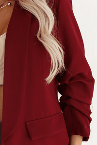 blazer bordeaux BeStylish