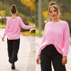 Camisola de malha rosa BeStylish