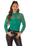 Blusa verde transparente BeStylish