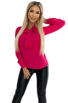 Blusa rosa de mangas compridas BeStylish